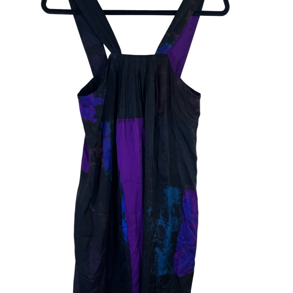 Banana Republic Stretch Dress Purple and Black Size 4